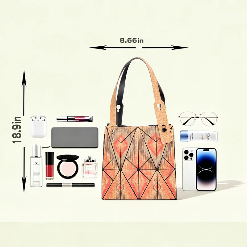 Fashion Textured Soft Cork Handbag